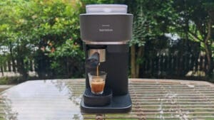 La Philips Baristina, compacte et simple, profite actuellement d'une baisse de prix chez Ubaldi. (c) Labo Maison