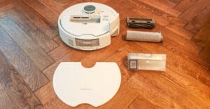 Entretien du robot aspirateur laveur SwitchBot S10. (c) Labo Maison