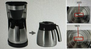 Cinq cafetières filtre Melitta retirées du marché pour risque de brûlure.