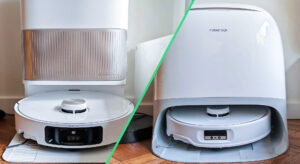 Deux titans du nettoyage face à face : le Dreame L40 Ultra et le Roborock Qrevo Curv. Qui remportera le duel de l’efficacité ? (c) Labo maison