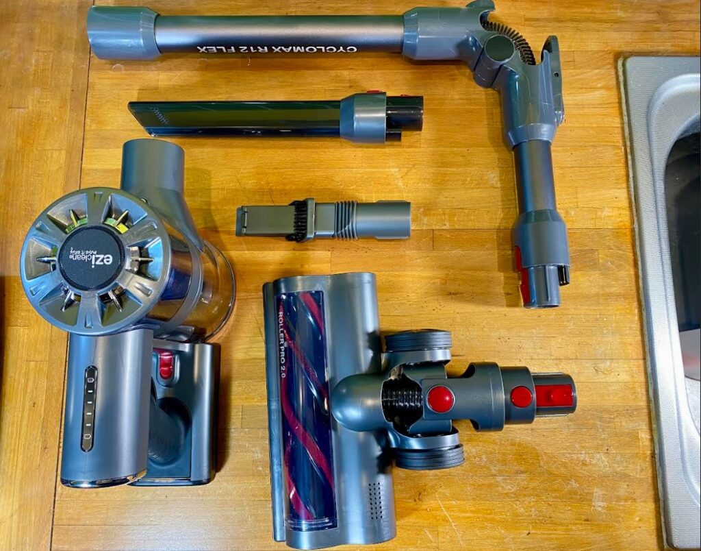 Aspirateur balai EziClean Cyclomax R12 Flex (c) Labo Maison