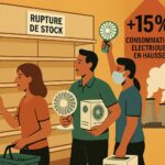 Canicule - Illustration générée par IA