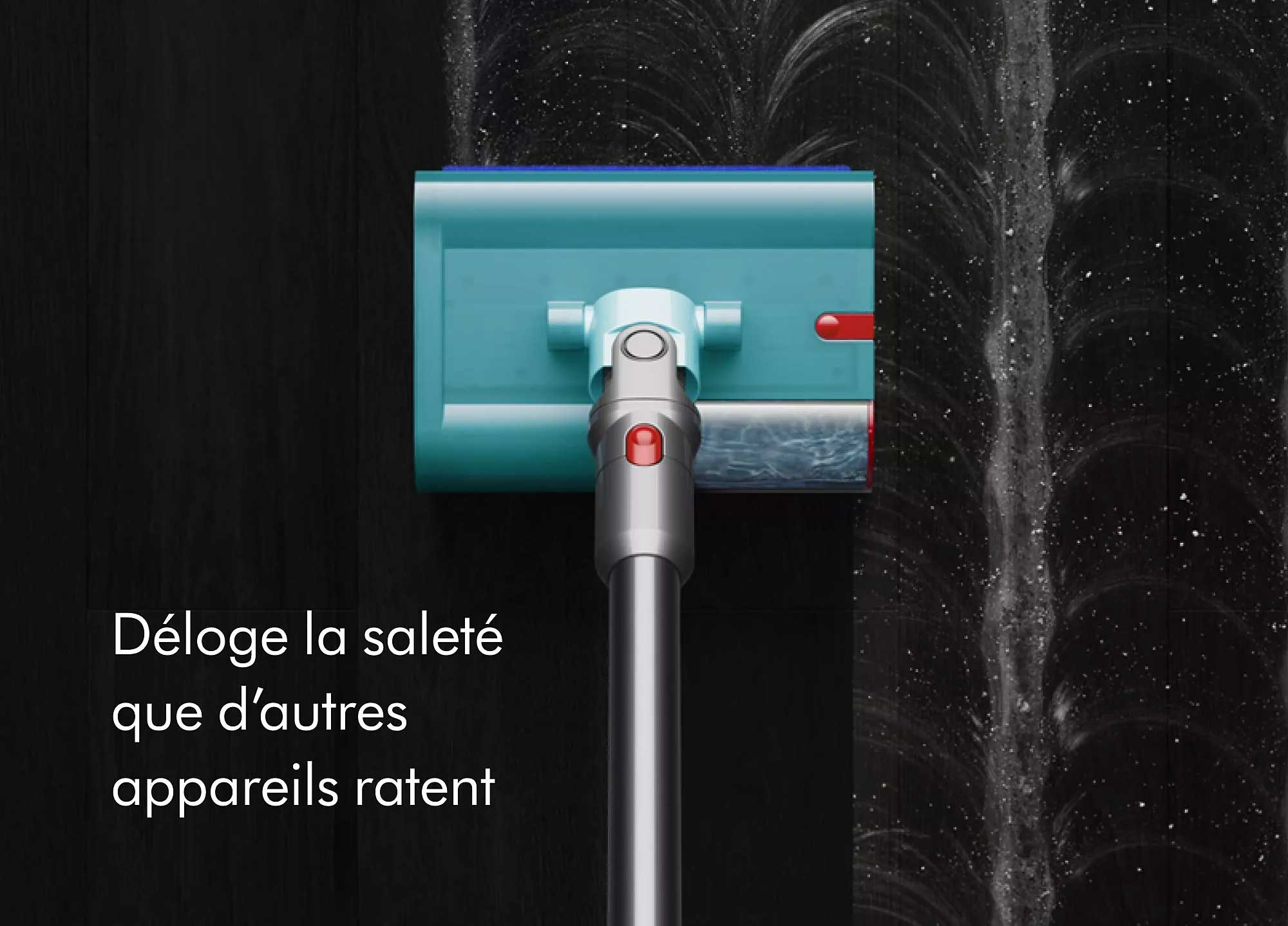 La brosse Submarine en train de laver un sol dur