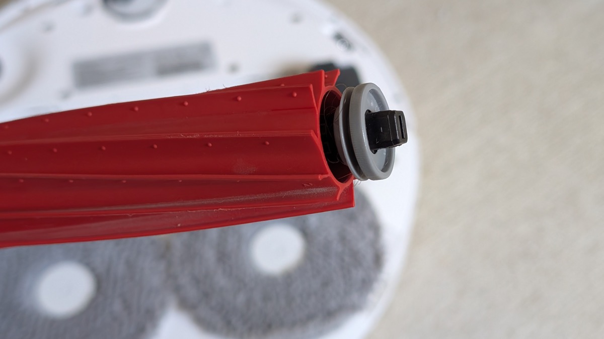 Brosse principale du Roborock QV 35A en caoutchouc, sans cheveux ni poils enroulés