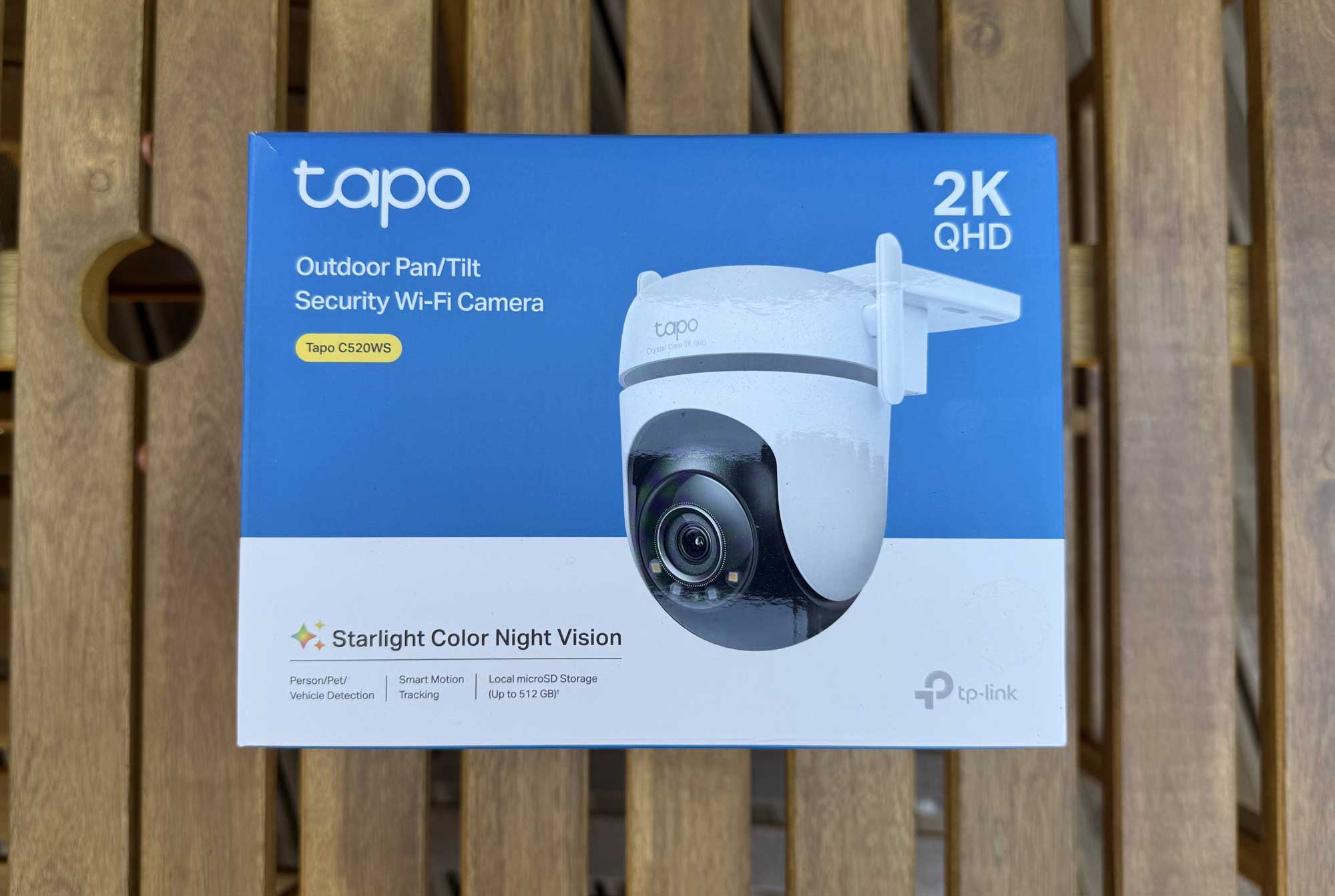 Boîte d’emballage de la caméra TP-Link Tapo C520WS