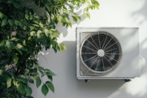 Climatiseur mural installé dans une pièce avec température affichée à 26 °C