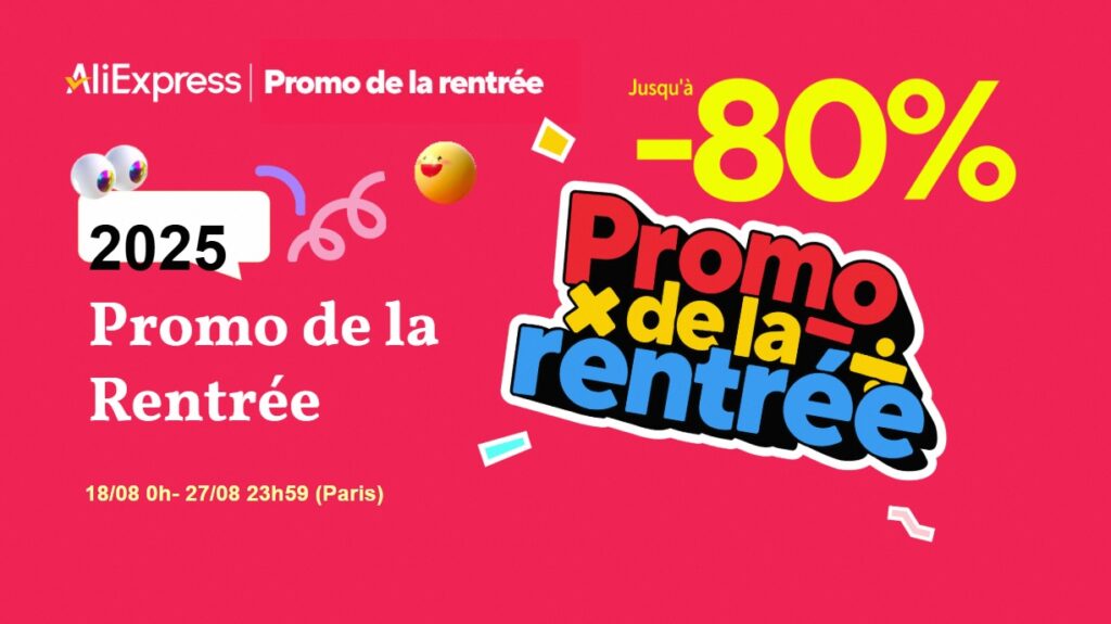 AliExpress Promos de rentrée