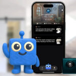 Assistant domestique Hup AI avec caméras intelligentes et notifications sur iPhone