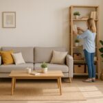 Illustration intérieur bien rangé générée par IA